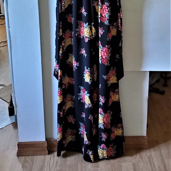 Ultra Flirt Women's One Piece Jumpsuit Pant Suit Size S Wide Flowy Legs - Picture 2 of 11